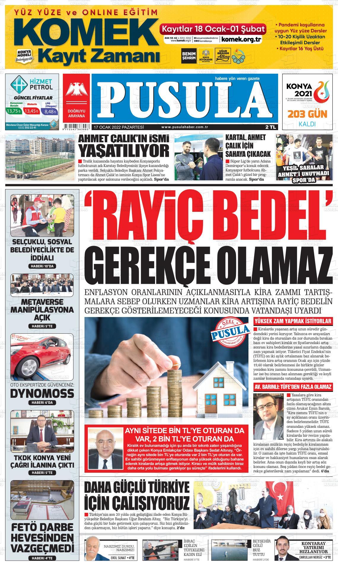 Pusula Haber Gazete Manşeti