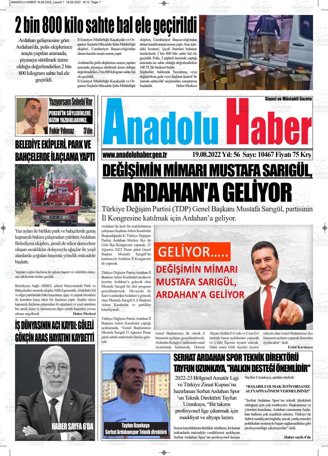 23 Şubat Gazete Manşeti