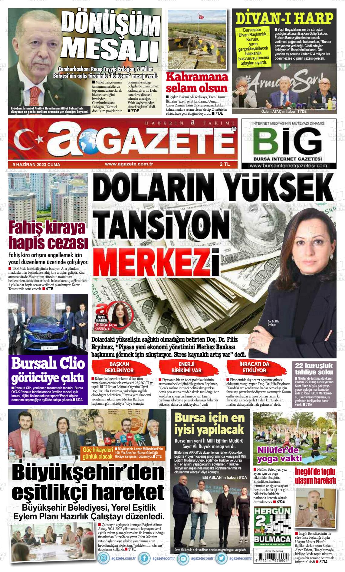10 Haziran 2023 a gazete Gazete Manşeti