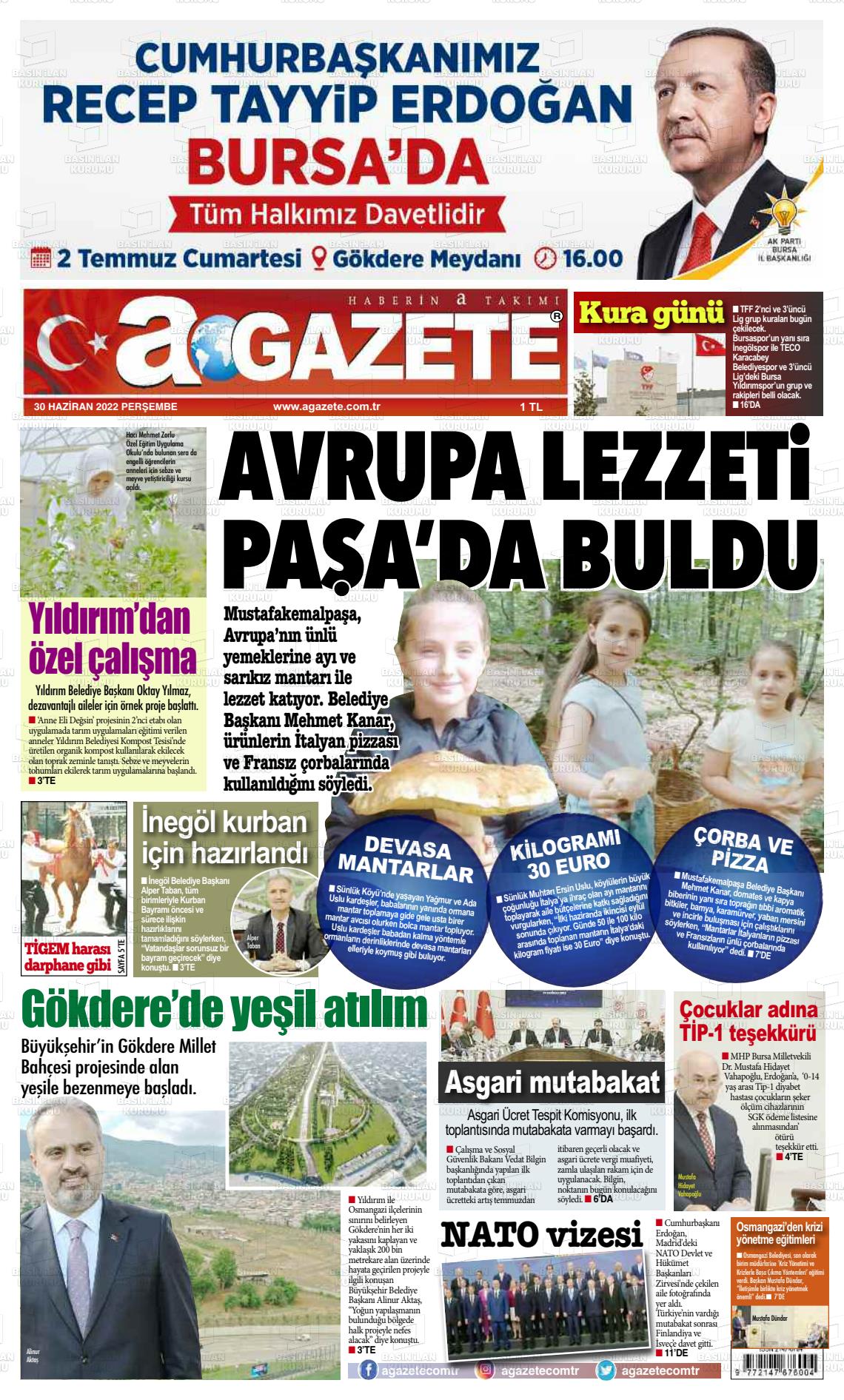 02 Temmuz 2022 a gazete Gazete Manşeti