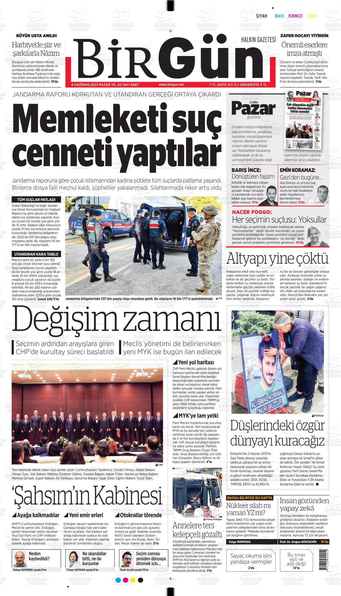 04 Haziran 2023 Birgün Gazete Manşeti