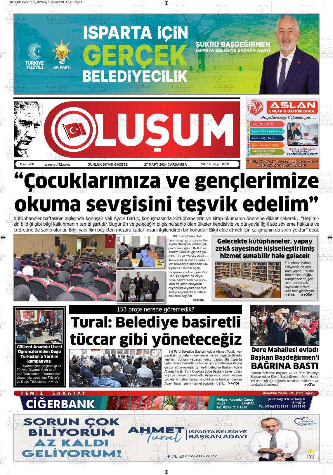 27 Mart 2024 Bomba32 Gazete Manşeti