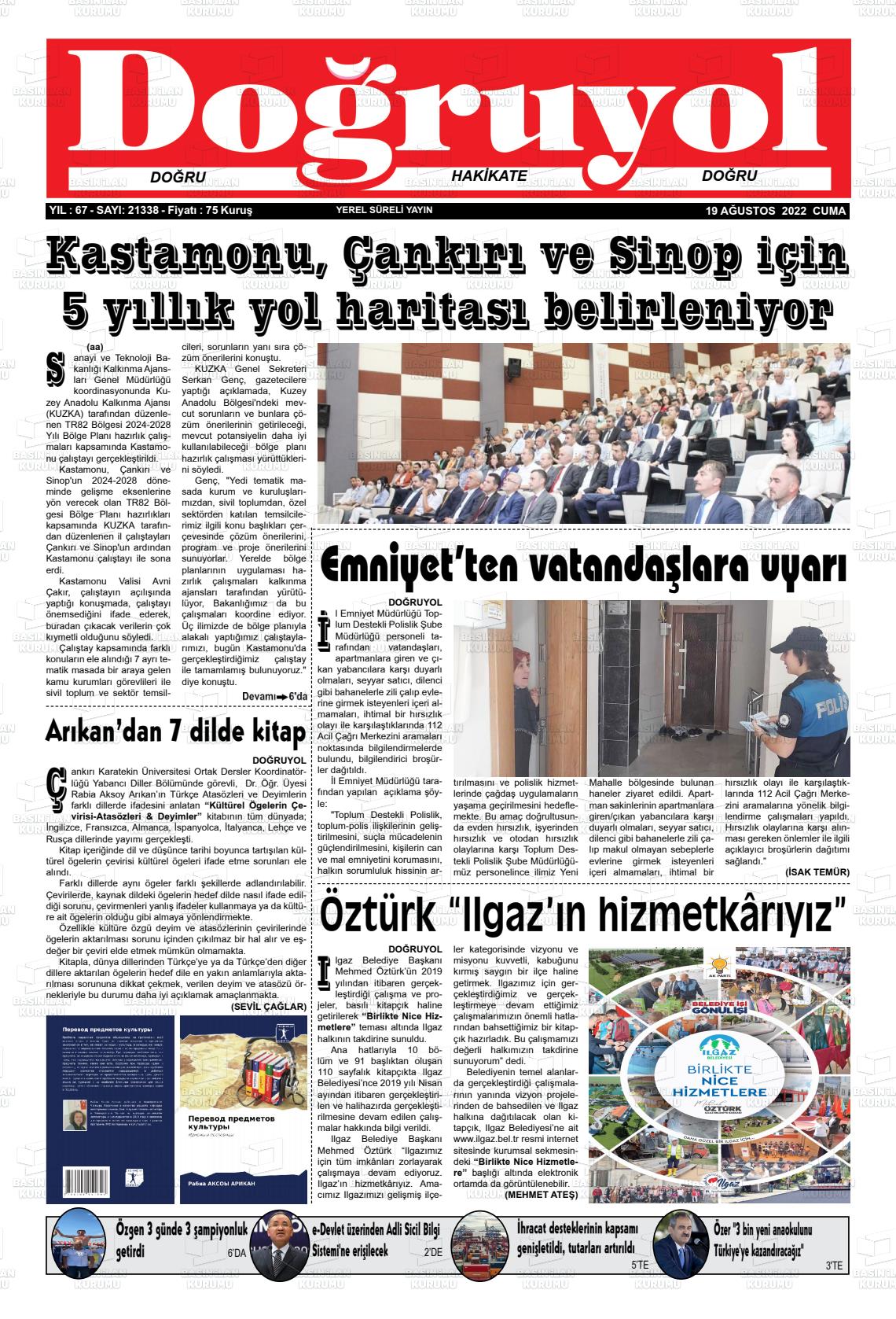 Doğruyol Gazete Manşeti