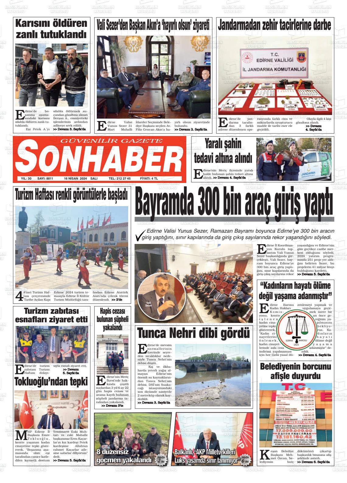 18 Nisan 2024 Son Haber  - Edirne Son Haber Gazete Manşeti