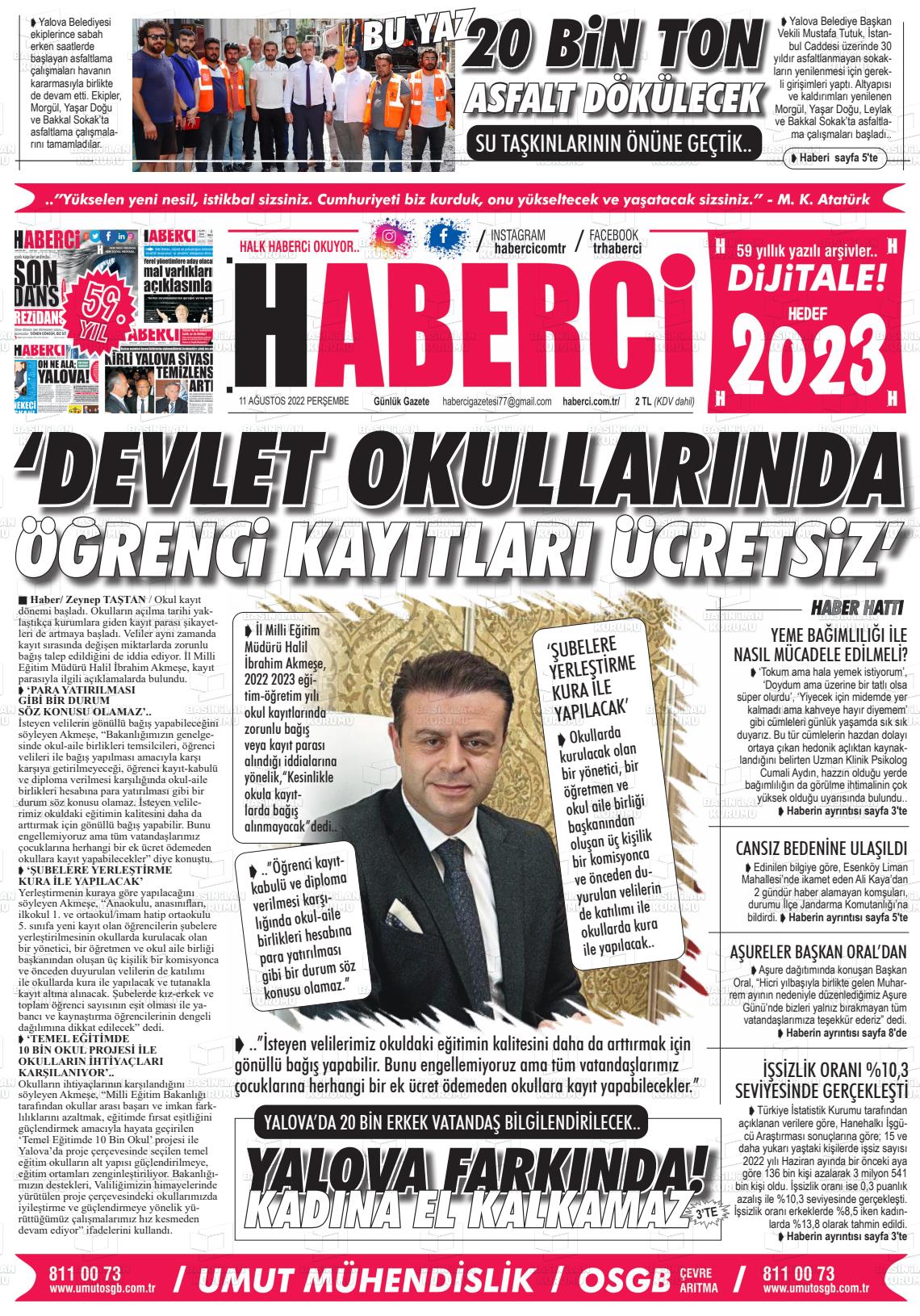 Haberci Gazete Manşeti