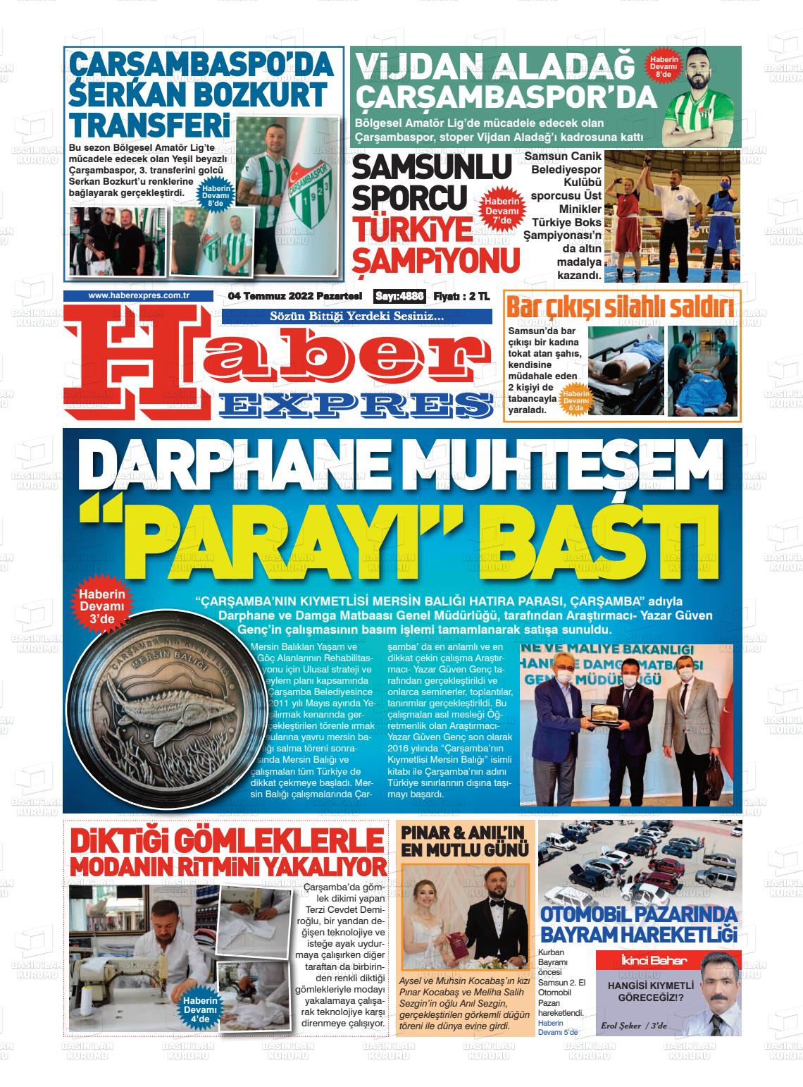 04 Temmuz 2022 Haber Expres Gazete Manşeti