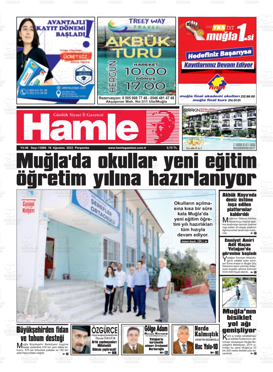Hamle Gazete Manşeti