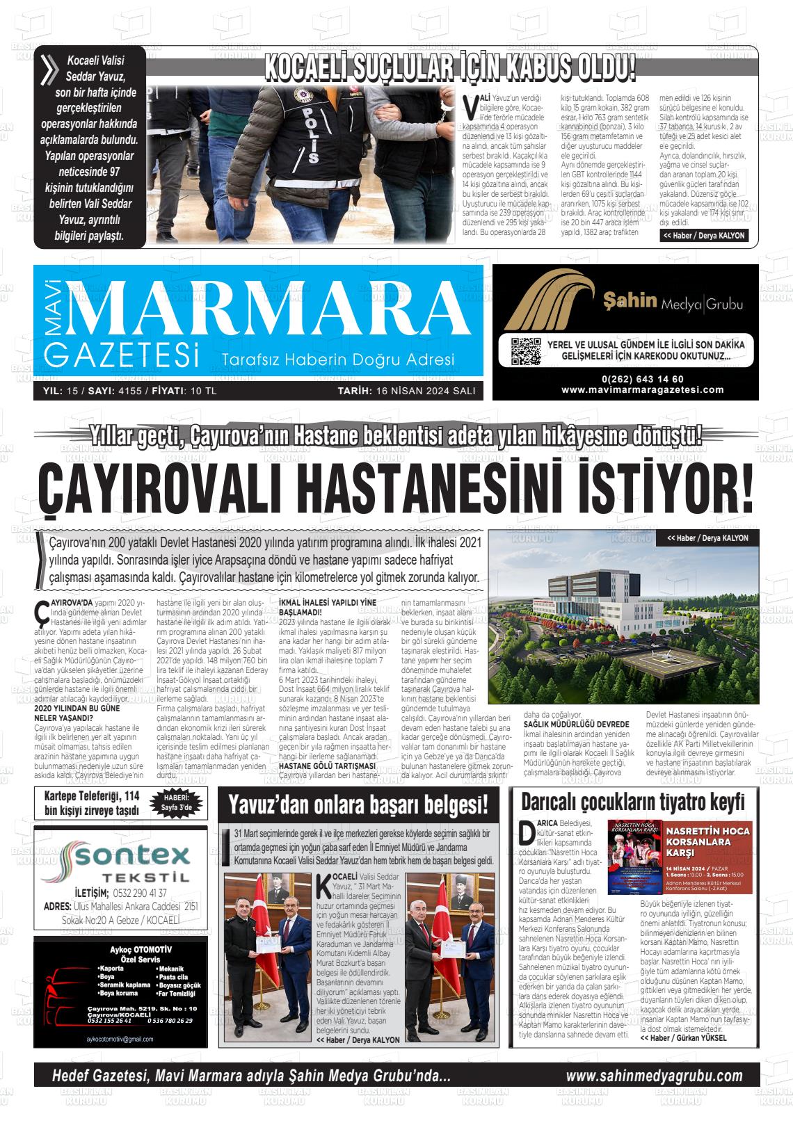 17 Nisan 2024 Hedef Gazete Manşeti