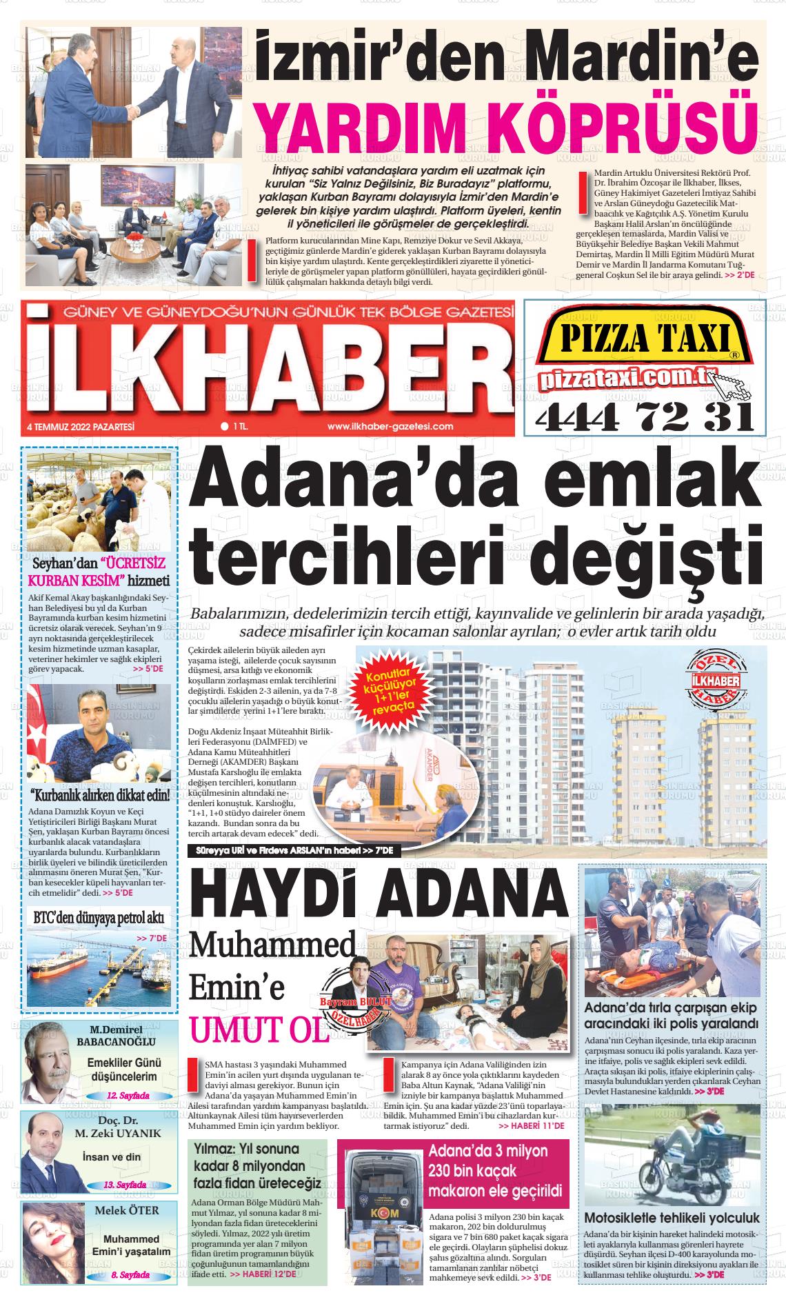 04 Temmuz 2022 İlk Haber Gazete Manşeti