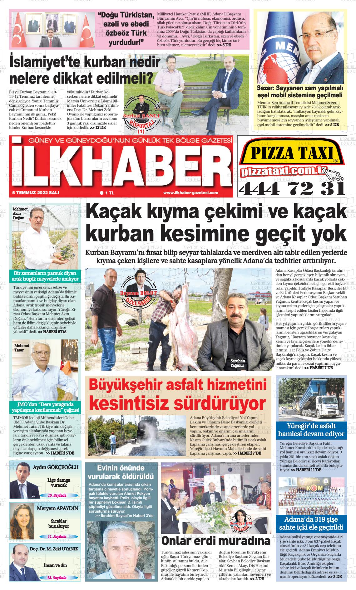 05 Temmuz 2022 İlk Haber Gazete Manşeti