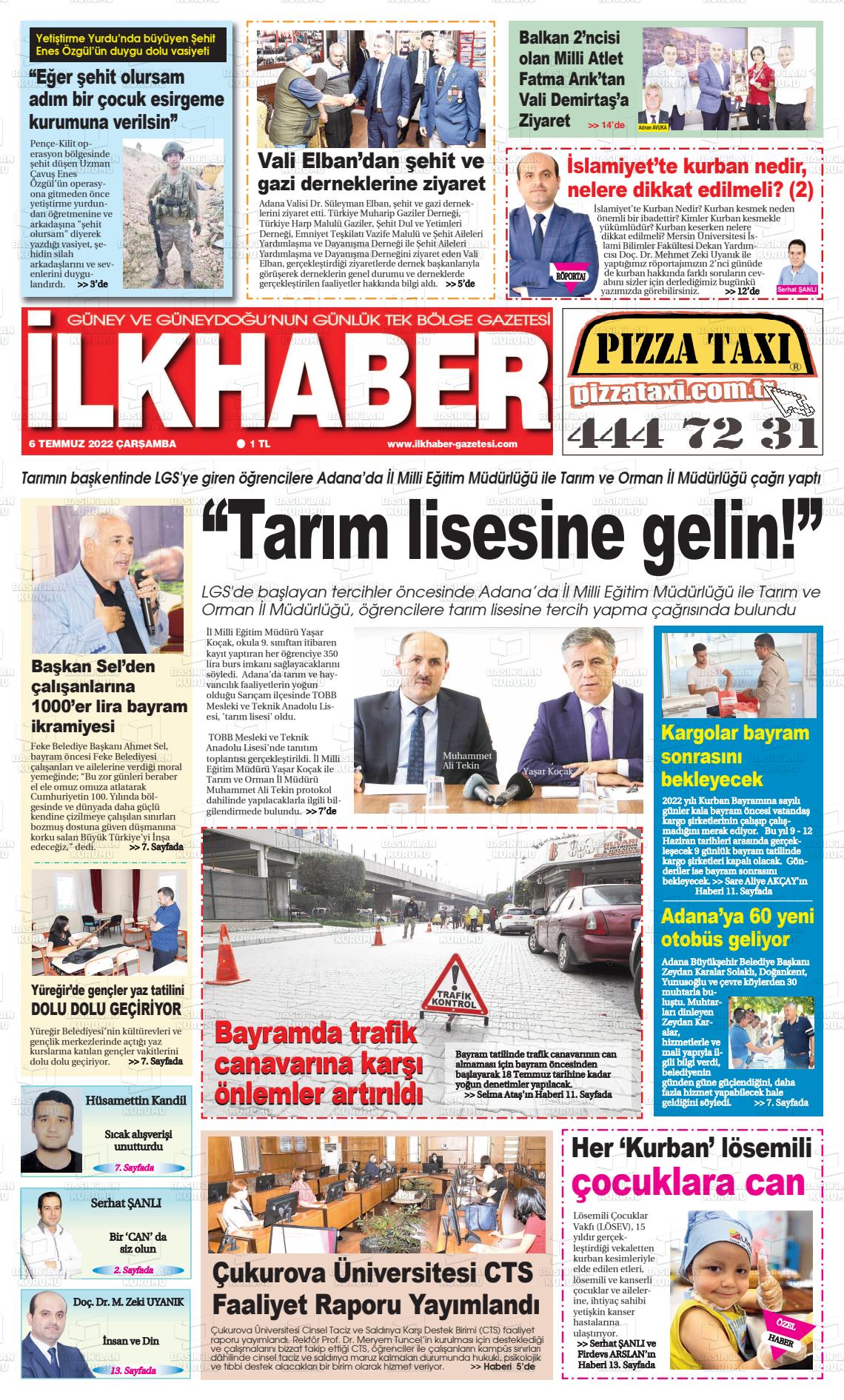 06 Temmuz 2022 İlk Haber Gazete Manşeti