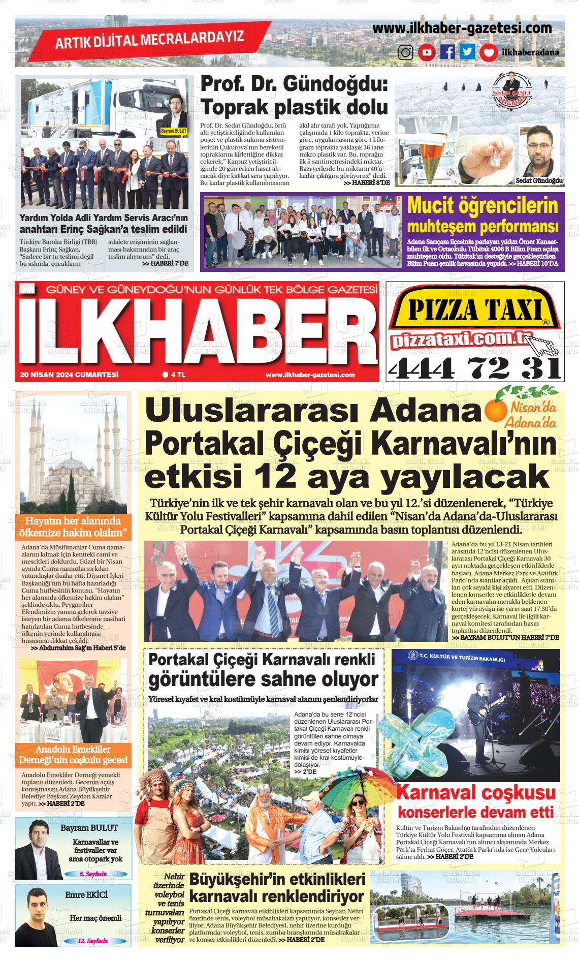 20 Nisan 2024 İlk Haber Gazete Manşeti