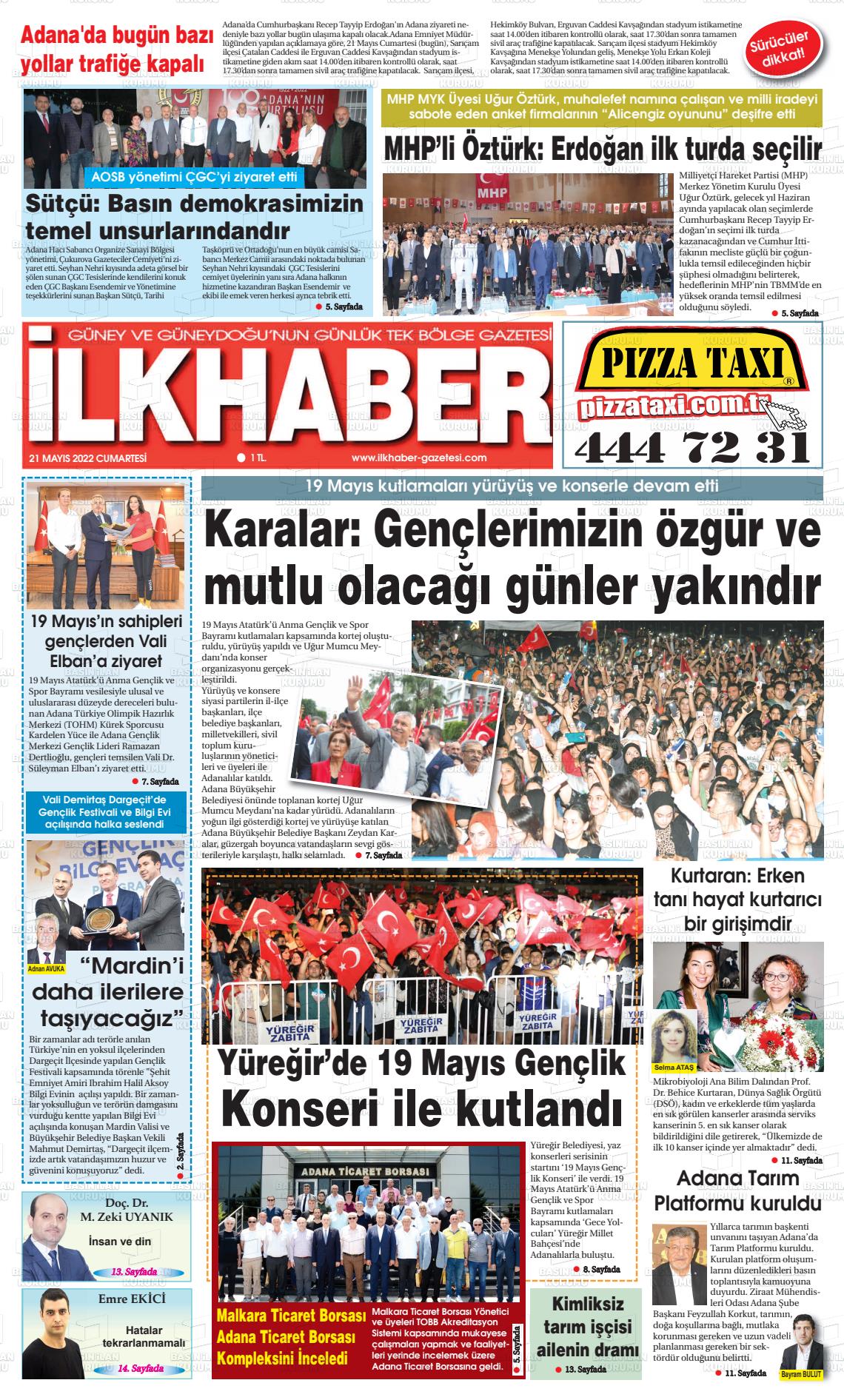 21 Mayıs 2022 İlk Haber Gazete Manşeti