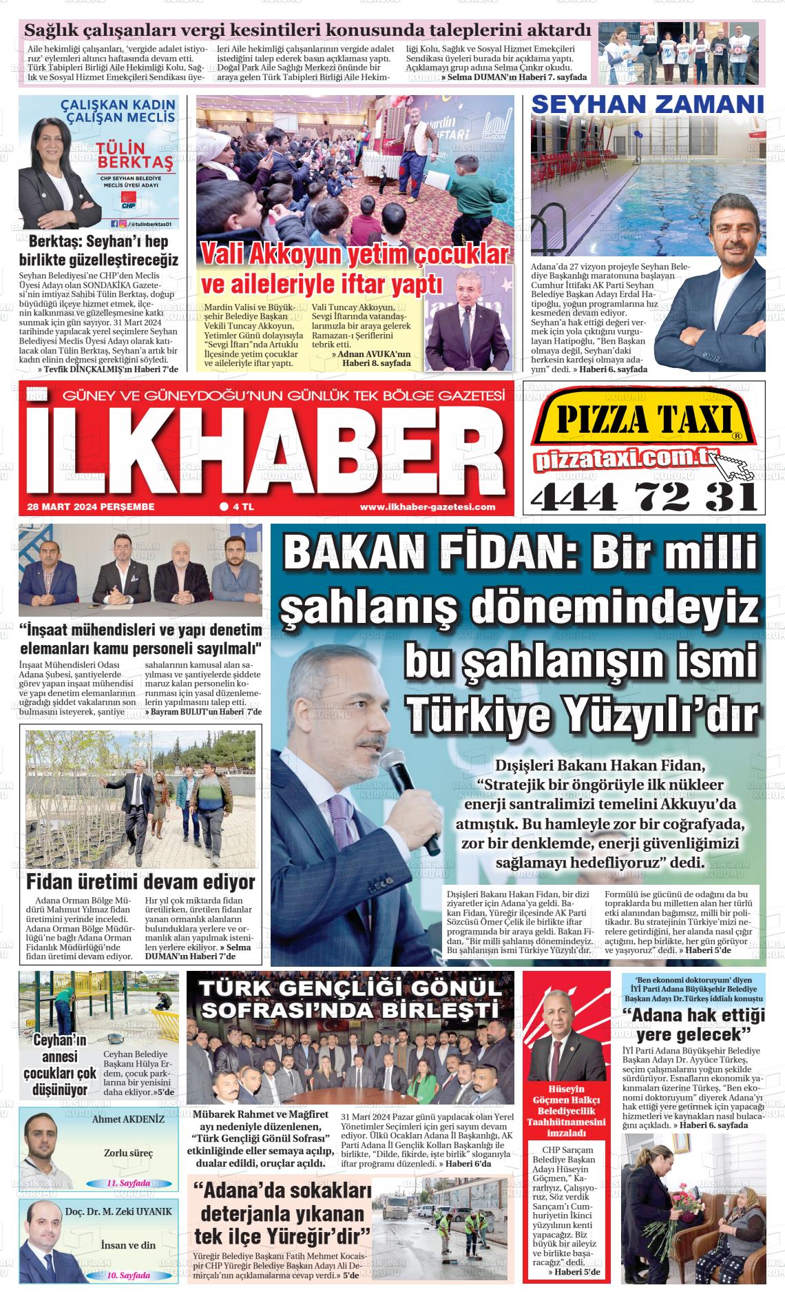 28 Mart 2024 İlk Haber Gazete Manşeti
