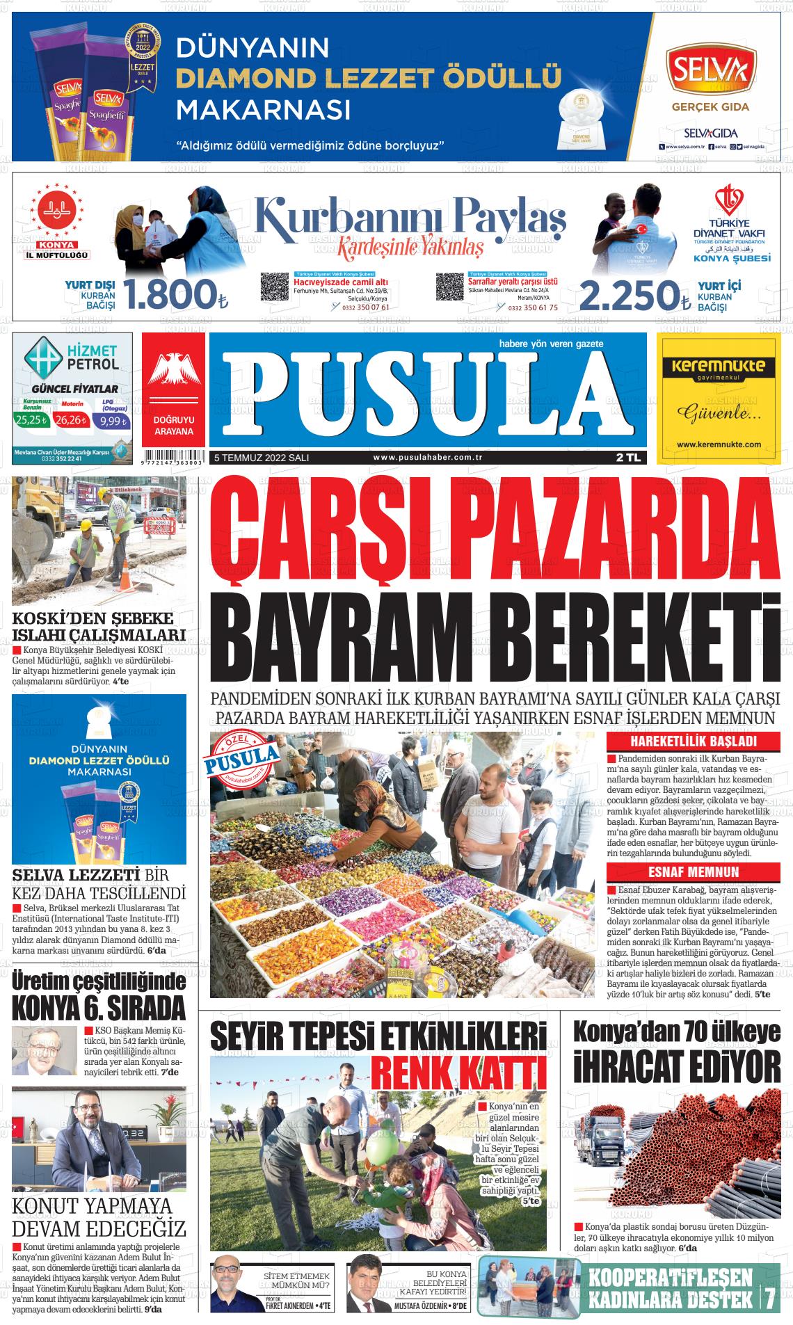 05 Temmuz 2022 Pusula Haber Gazete Manşeti