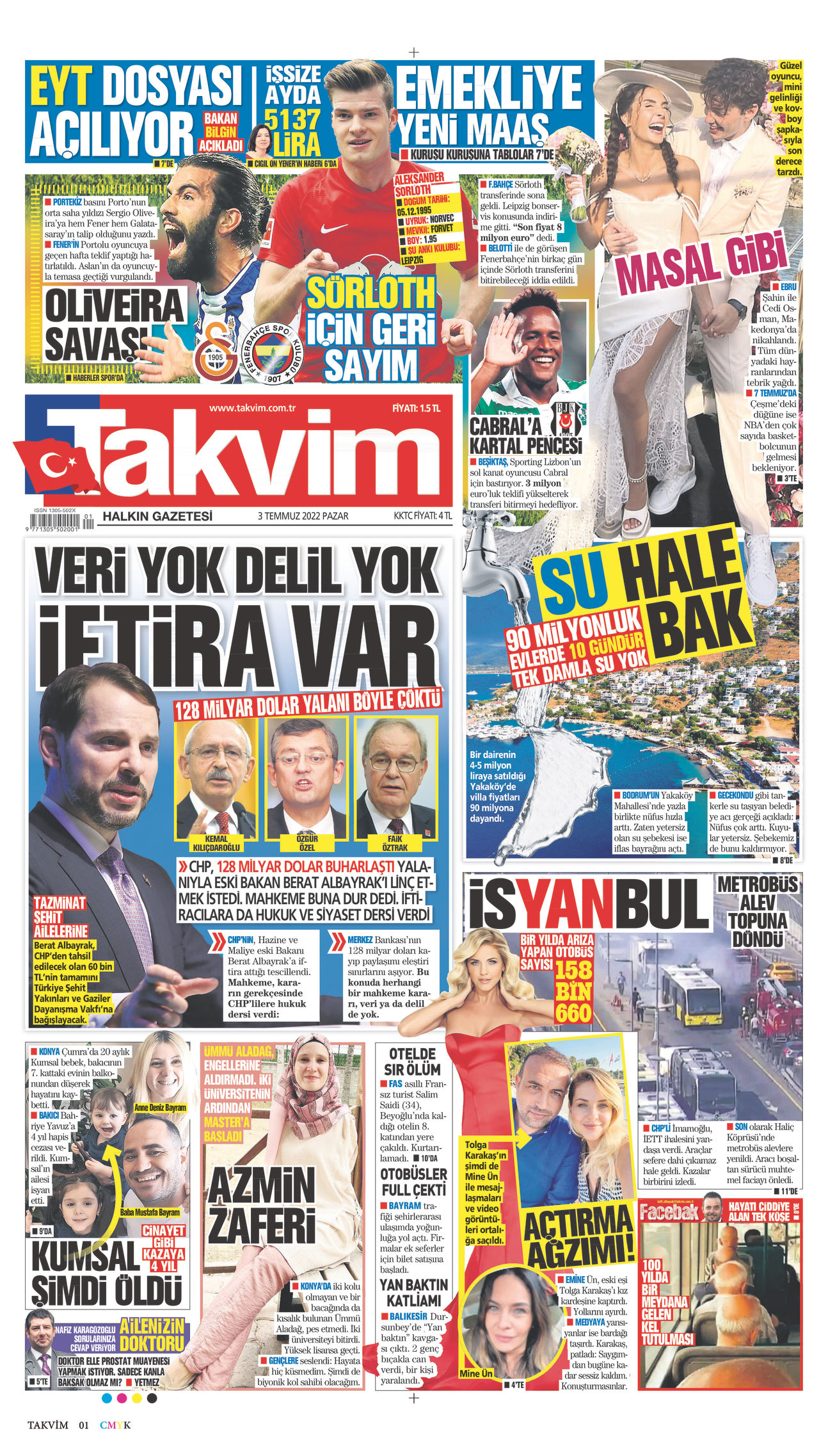 Takvim Gazete Manşeti
